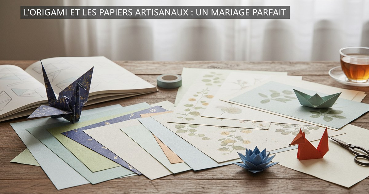 L’origami et les papiers artisanaux : un mariage parfait
